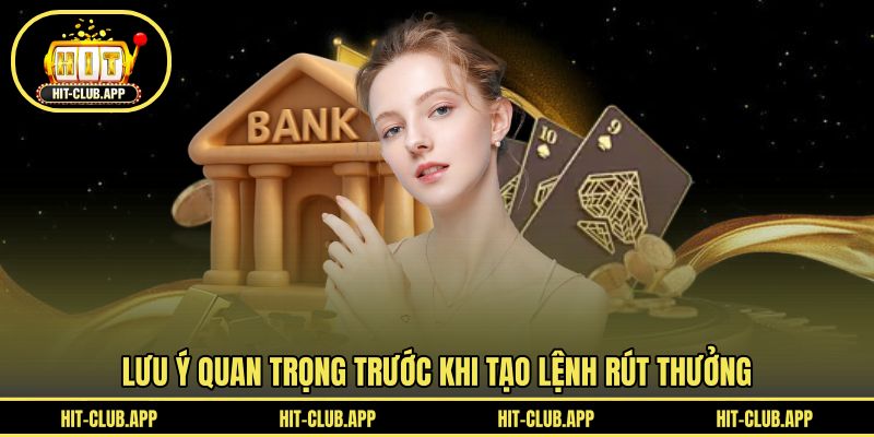 Lưu ý quan trọng trước khi tạo lệnh rút thưởng